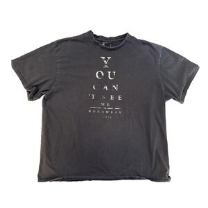 Rocawear Shirt Mens XL Black Graphic You Can't See Me Y2K Streetwear Fader